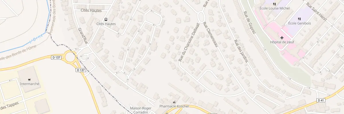 Plan du 37 Rue du Chanoine Dellwall à Jœuf