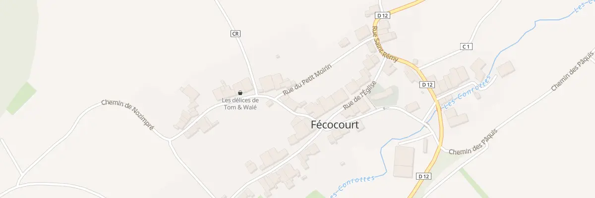 Plan du 4 Rue de Moirin à Fécocourt