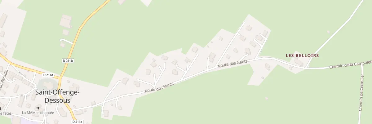 Plan du 307 Rte des Nants à Saint-Offenge