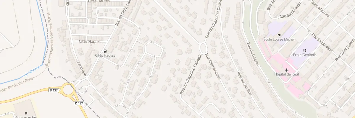 Plan du 59 Rue du Chanoine Dellwall à Jœuf