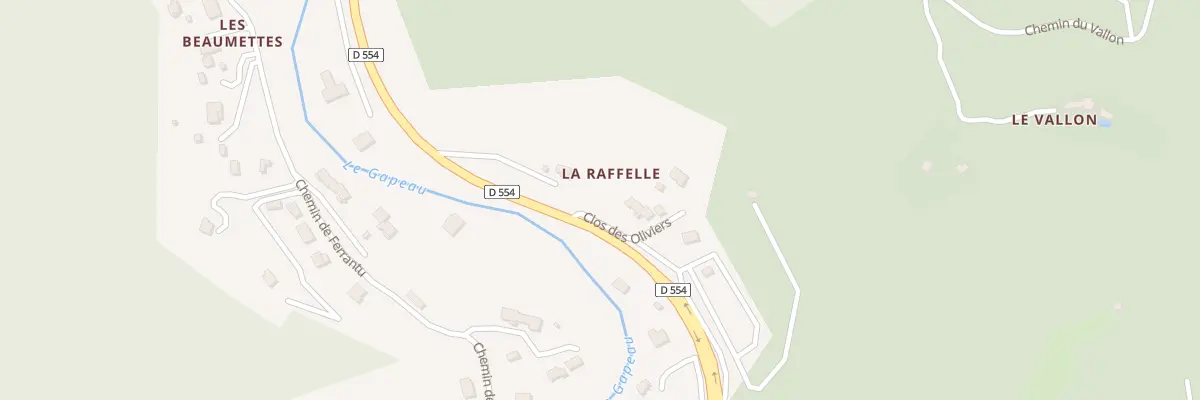 Plan du 9001 La Raffelle à Belgentier
