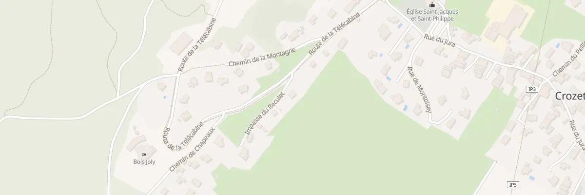 Plan du 39 Imp du Reculet à Crozet