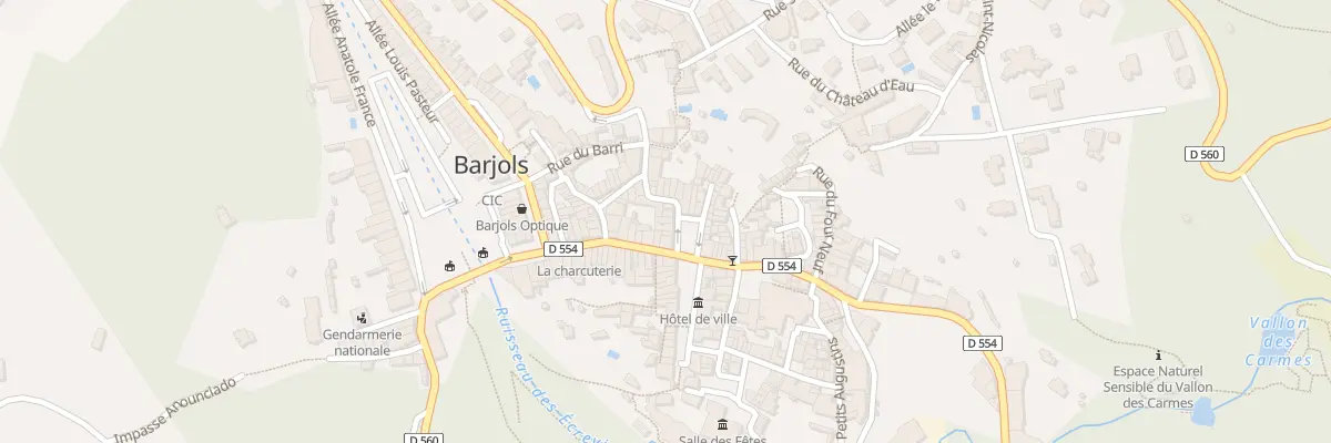Plan du 7 Pl Victor Hugo à Barjols