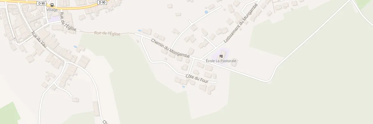 Plan du 21 Che du Mongambé à Aingeray