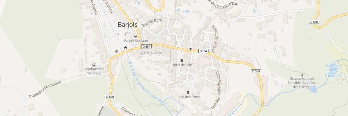 Plan du 8 Pl Capitaine Vincens à Barjols
