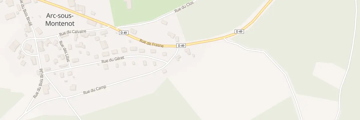 Plan du 22 Rue du Géret à Arc-sous-Montenot