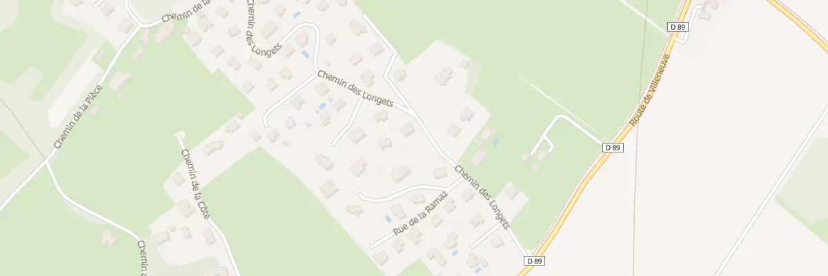 Plan du 223 Che des Longets à Crozet