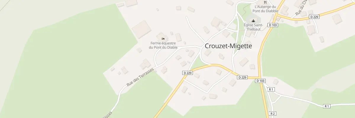 Plan du 1 Rue des Terrasses à Crouzet-Migette