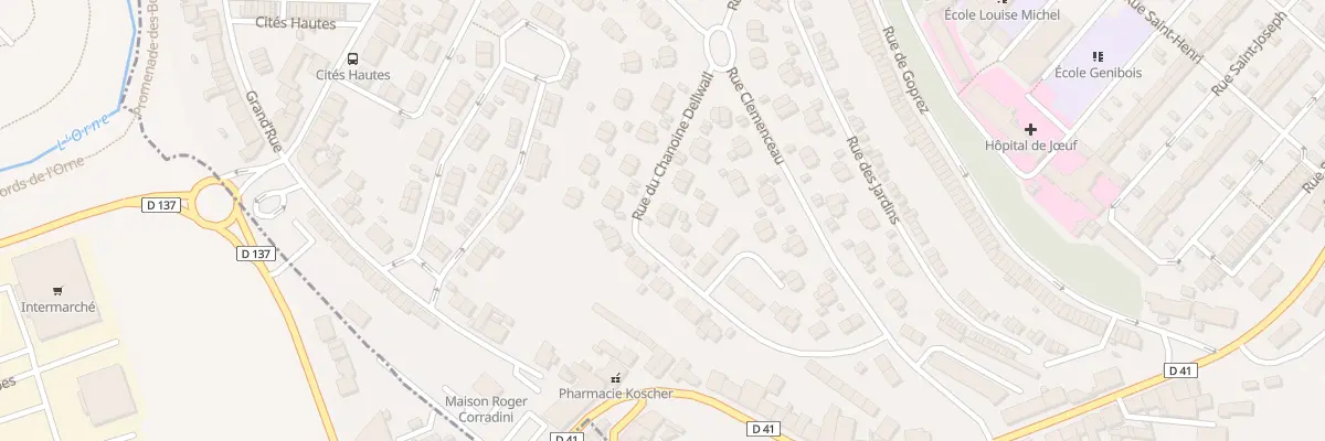 Plan du 34 Rue du Chanoine Dellwall à Jœuf
