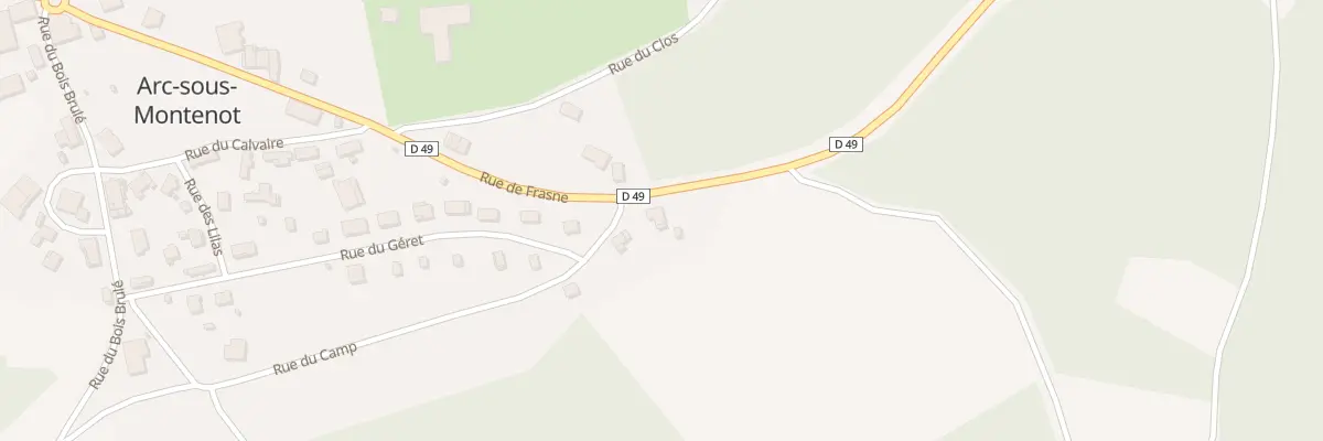 Plan du 24 Rue du Géret à Arc-sous-Montenot