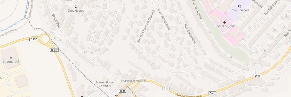 Plan du 32 Rue du Chanoine Dellwall à Jœuf