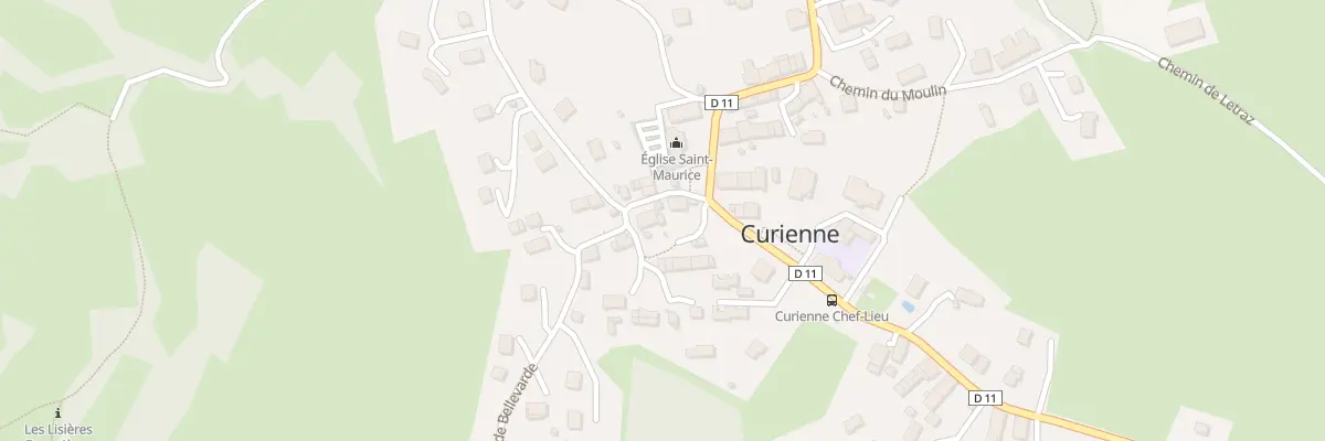 Plan du 5101 Curienne à Curienne