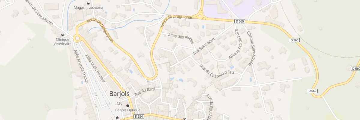 Plan du 11 Rue Saint Marc à Barjols