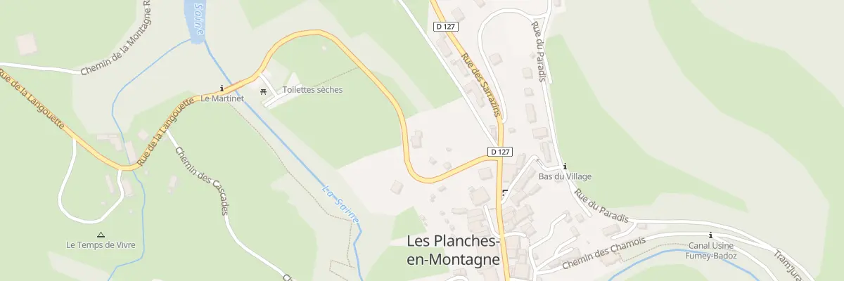 Plan du 6 Rue de la Langouette aux Planches-en-Montagne