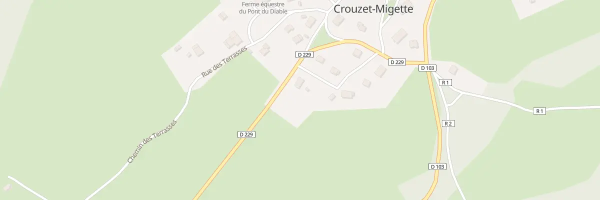 Plan du 3 Rte du Pont du Diable à Crouzet-Migette