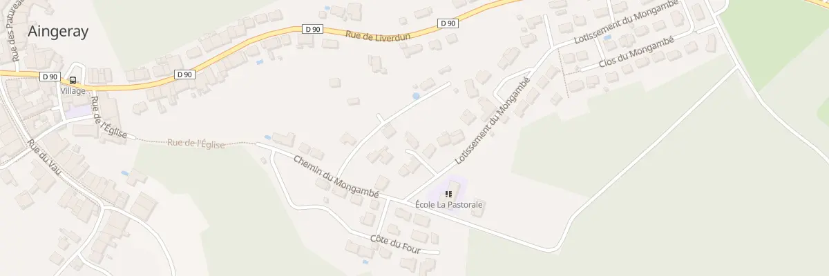 Plan du 5 Lot du Mongambé à Aingeray
