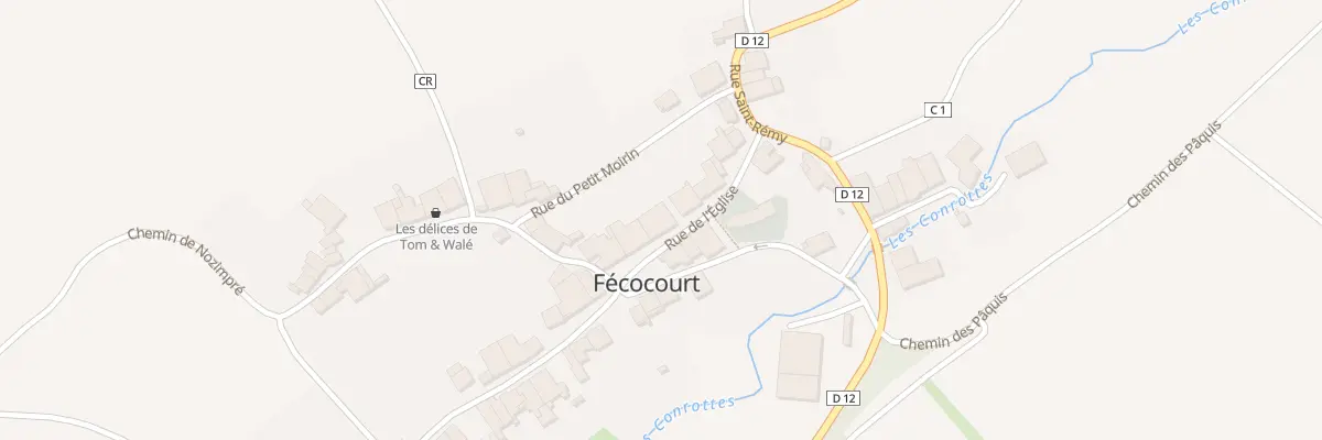 Plan du 5 Rue de l’Eglise à Fécocourt