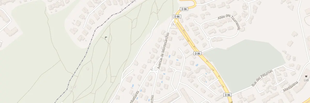 Plan du 110 Av de Montesarchio à La Garde