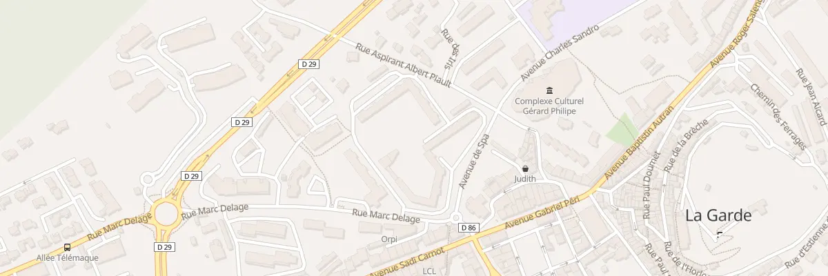 Plan du 70 Rue Marc Delage à La Garde