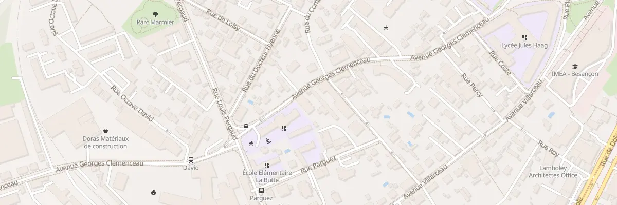 Plan du 49G Av Georges Clémenceau à Besançon
