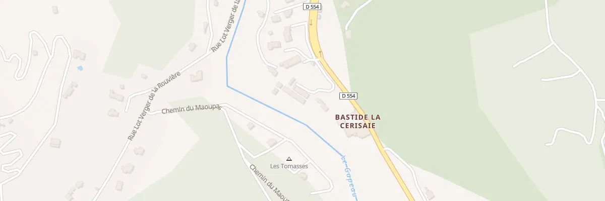 Plan du 3160 Che Departemental 554 à Belgentier