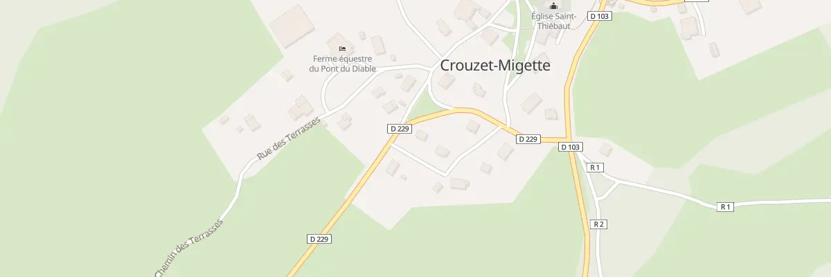 Plan du 6 Rue Combe Luette à Crouzet-Migette