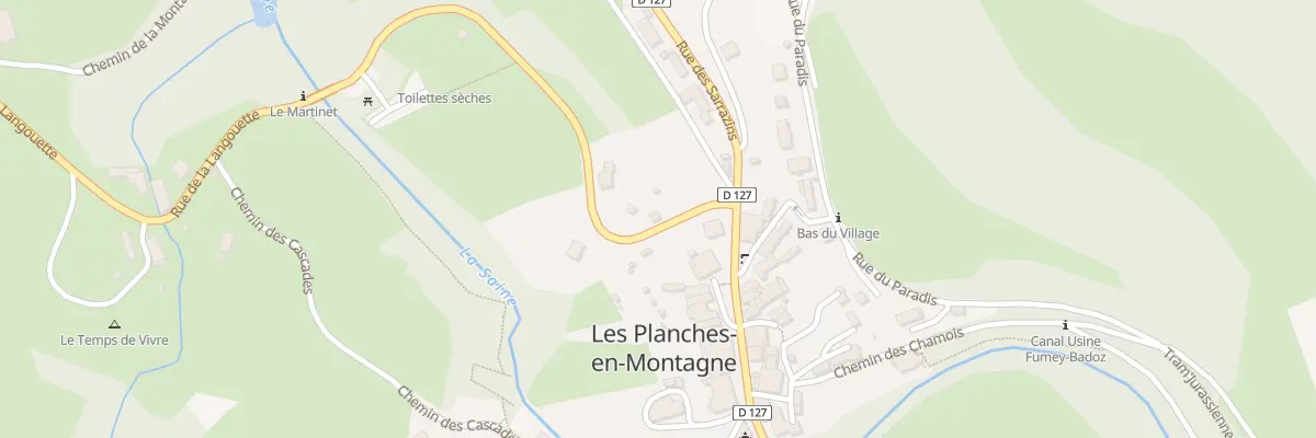Plan du 2 Rue de la Langouette aux Planches-en-Montagne