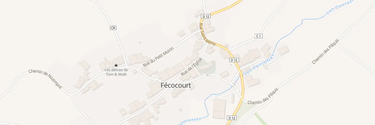 Plan du 7 Rue de l’Eglise à Fécocourt