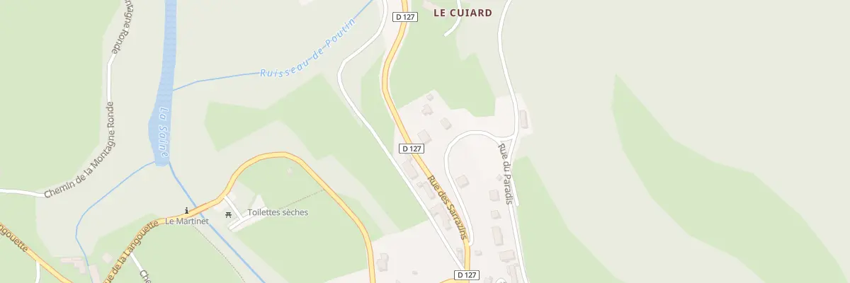 Plan du 1 Rue du Paradis aux Planches-en-Montagne