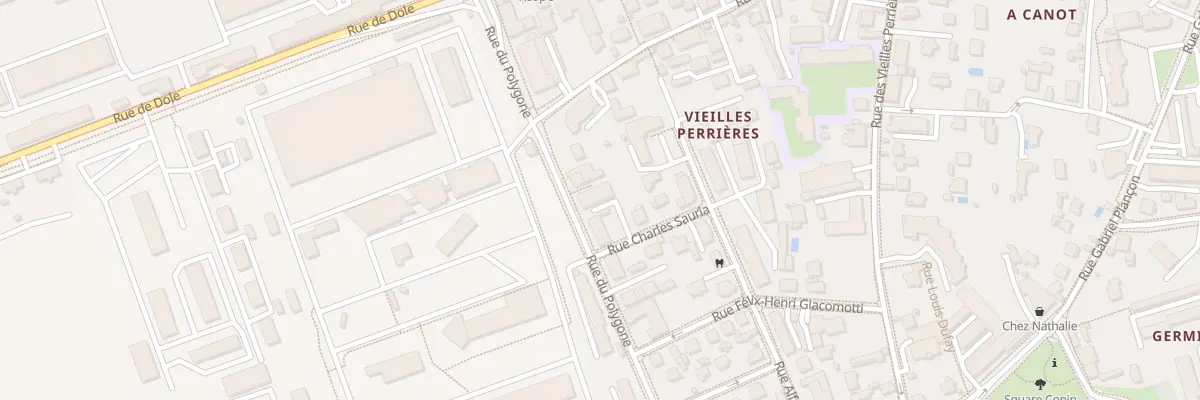 Plan du 13 Rue du Polygone à Besançon
