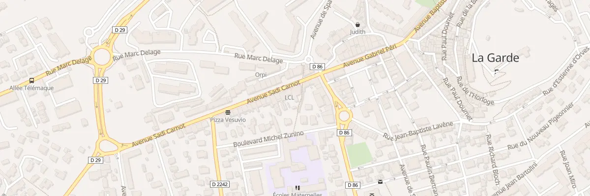 Plan du 65 Av Sadi Carnot à La Garde