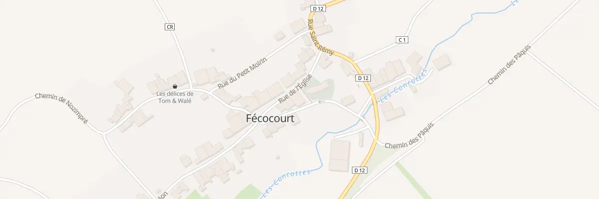 Plan du 6 Rue de l’Eglise à Fécocourt