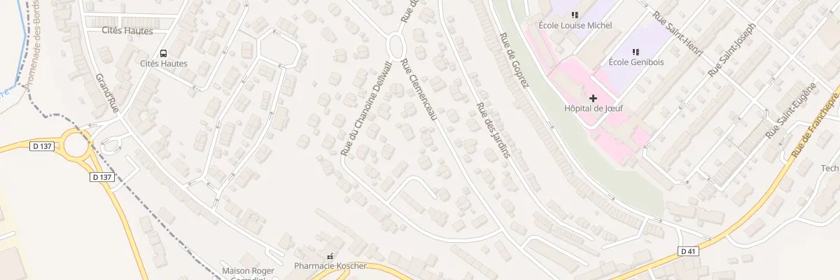 Plan du 66 Av Clemenceau à Jœuf