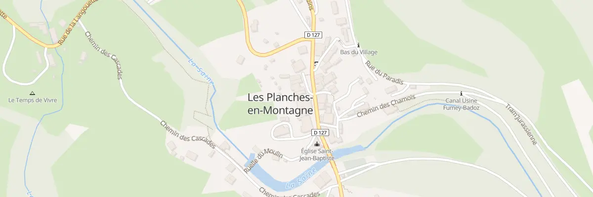Plan du 13 Rue Grande Rue aux Planches-en-Montagne