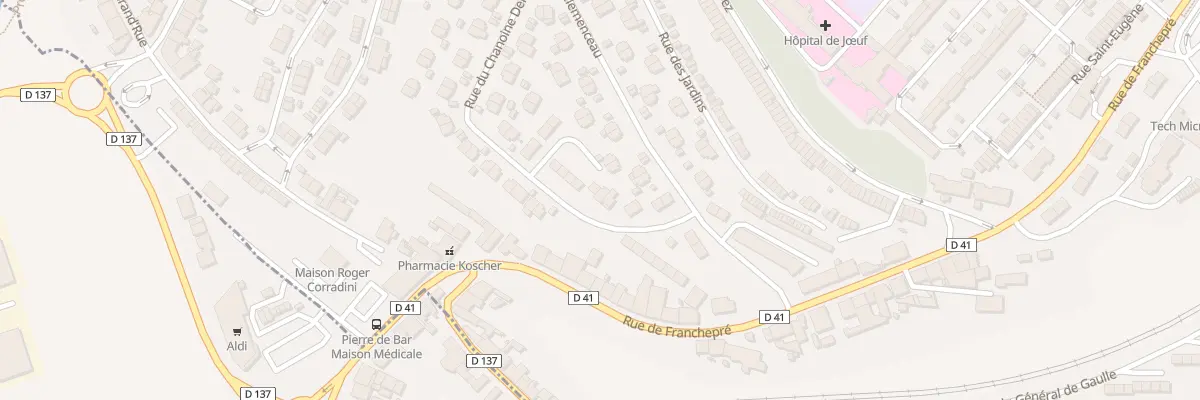 Plan du 10 Rue du Chanoine Dellwall à Jœuf