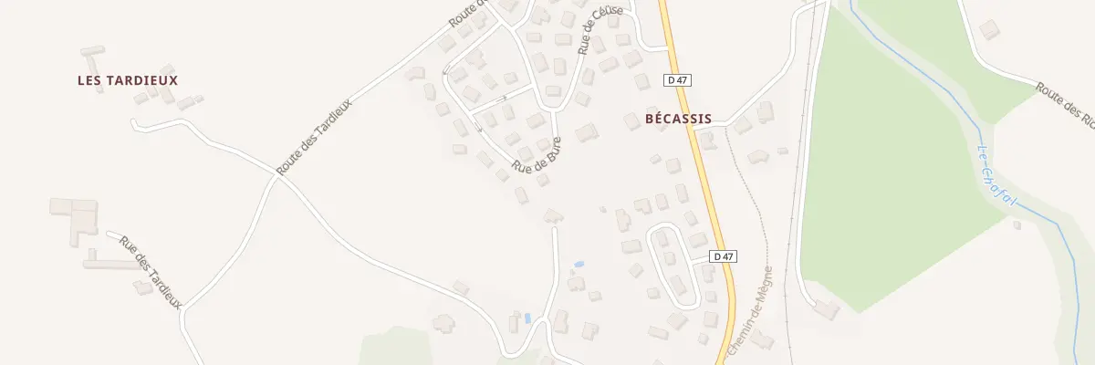Plan du 5352 Becassis à La Freissinouse