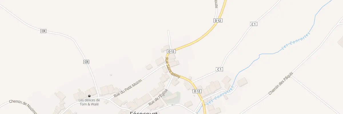Plan du 1 Rue Saint-rémy à Fécocourt
