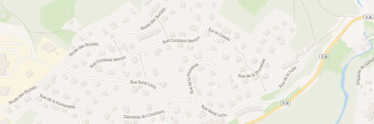 Plan du 6 Rue de la Prunelaie à Morbier