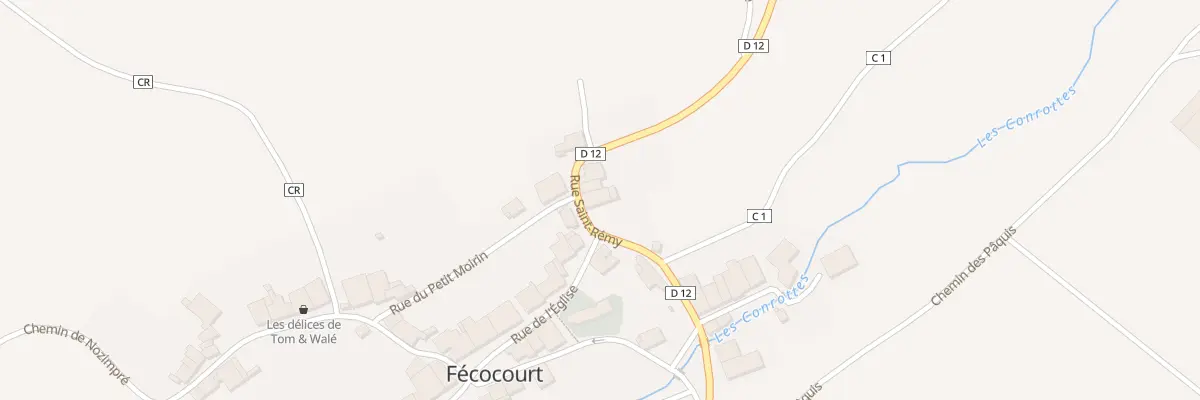 Plan du 5 Rue Saint-rémy à Fécocourt