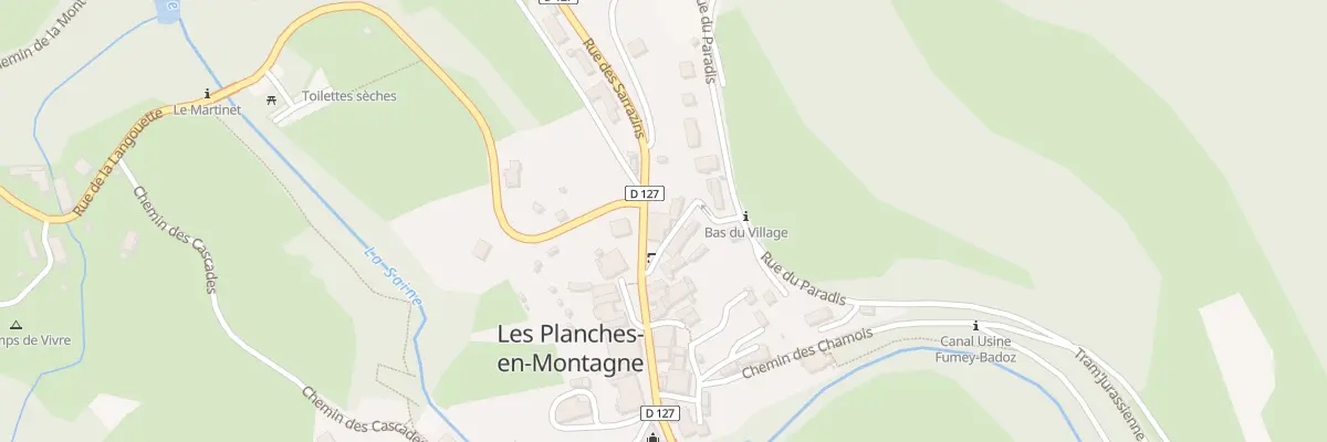 Plan du 16 Rue Grande Rue aux Planches-en-Montagne