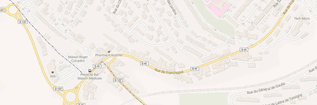 Plan du 9 Rue du Chanoine Dellwall à Jœuf