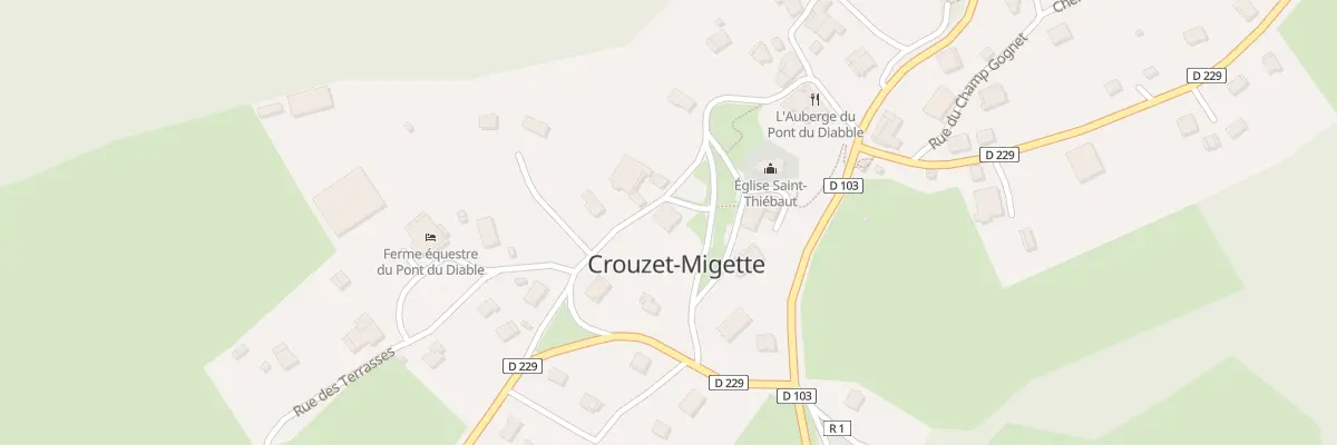Plan du 2 Rue de la Tioupe à Crouzet-Migette