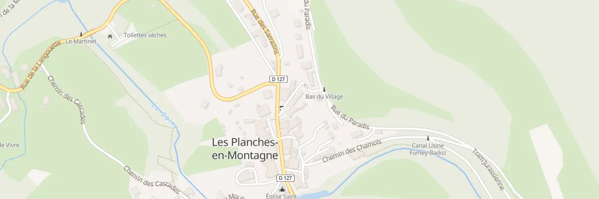 Plan du 8 Rle de la Gare aux Planches-en-Montagne