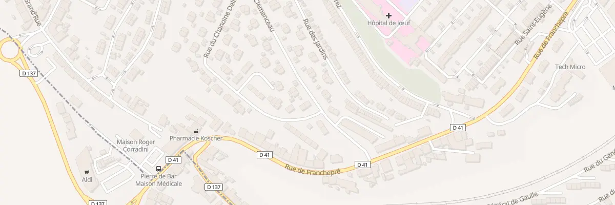 Plan du 2 Rue du Chanoine Dellwall à Jœuf