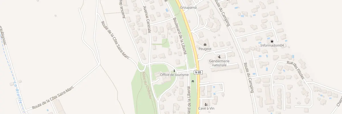 Plan du 2 Rue de la Bastide à Château-Arnoux-Saint-Auban