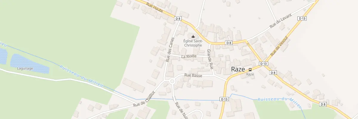 Plan du 80 La Riotte à Raze