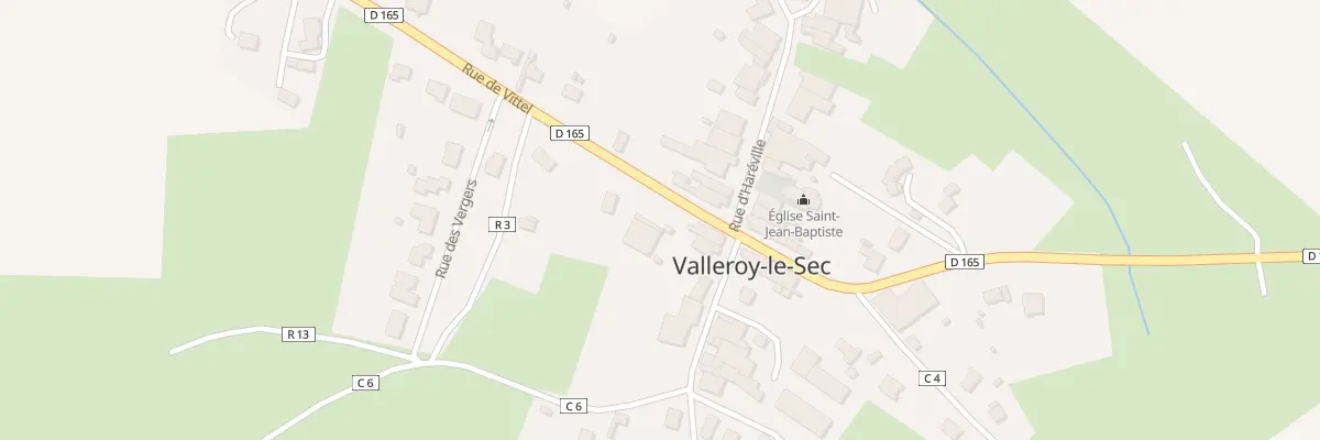 Plan du 20 Rue de Thuillières à Valleroy-le-Sec