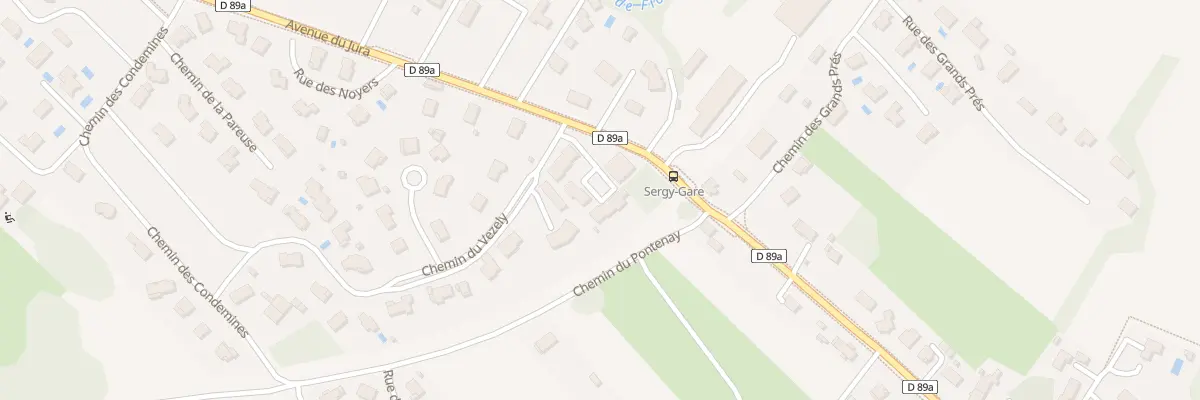 Plan du 5 Che du Vezely à Sergy