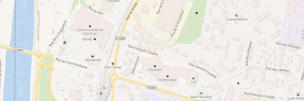 Plan du 497 Rue Francois Couplet à Pontcharra