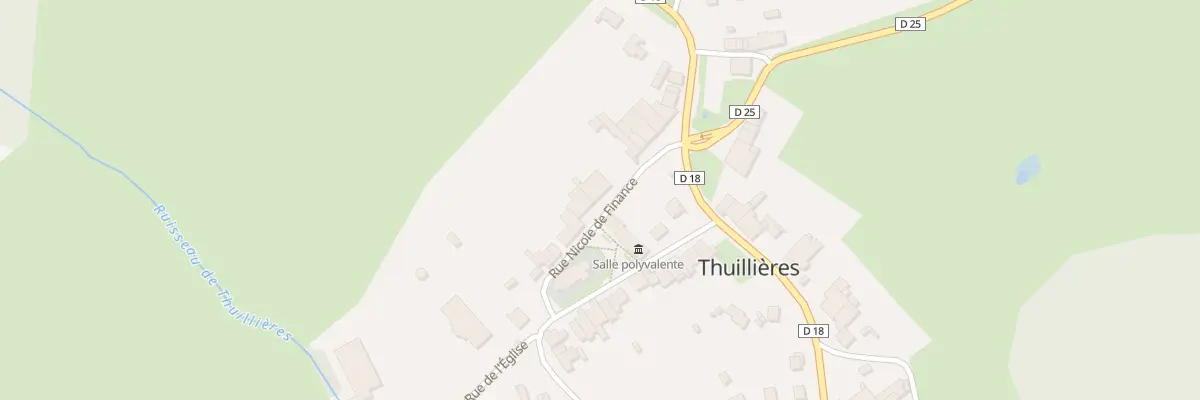 Plan du 74 Rue Nicole de Finance à Thuillières